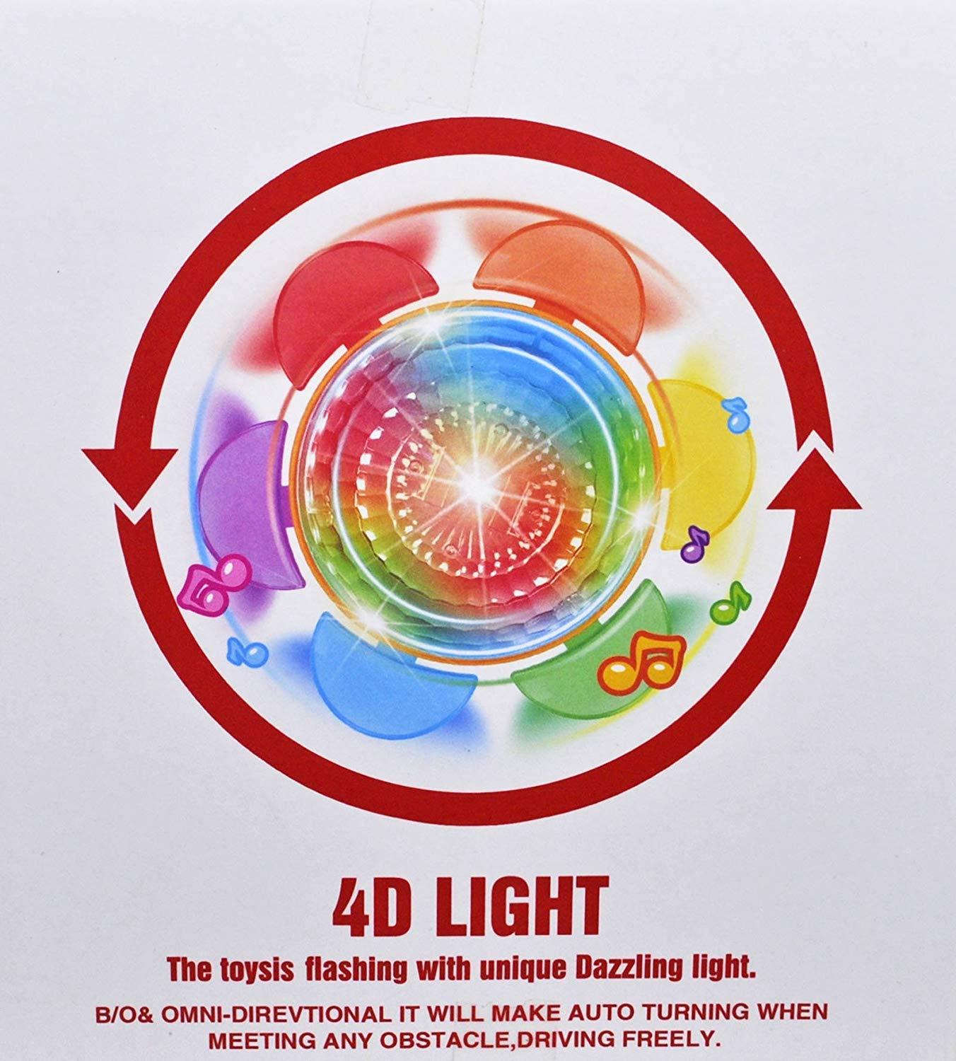 Spinning Mickey Mouse with Music and 4D Light Toy Bump and Go Type