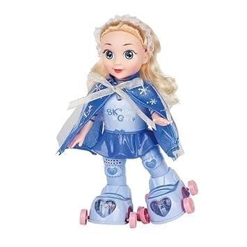 New Electric BO Plastic Toy Fashion Musical Skating Doll Girl Toys with Light and Music