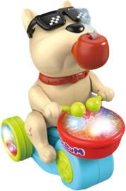 Musical Light-Up Spraying Drum Dog Toy for Kids | Musical Dog Drumming Toy – Fun and Interactive