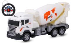 Remote Control Battery Operated Cement Mixer Truck, Rotating Cement Barrel | Remote Control Toy for Boys, Pack of 1 - Multicolor