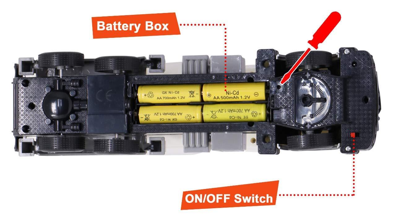 Remote Control Battery Operated Cement Mixer Truck, Rotating Cement Barrel | Remote Control Toy for Boys, Pack of 1 - Multicolor