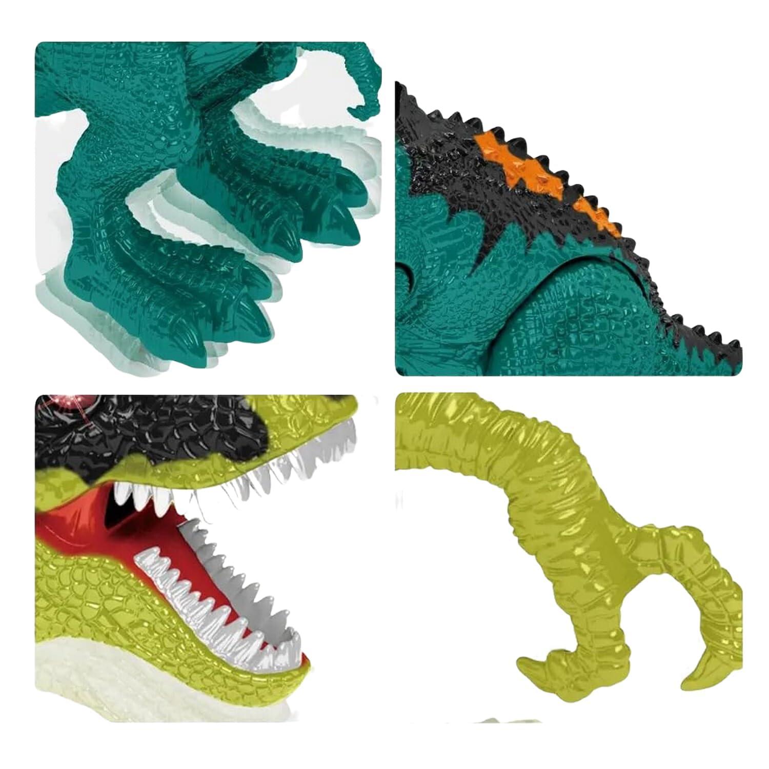 Kids 2.4Ghz Remote Control Multifunction RC Dinosaurs Battery Operated Toy Plastic Dinosaur Toys Simulated Walking Tyrannosaurus