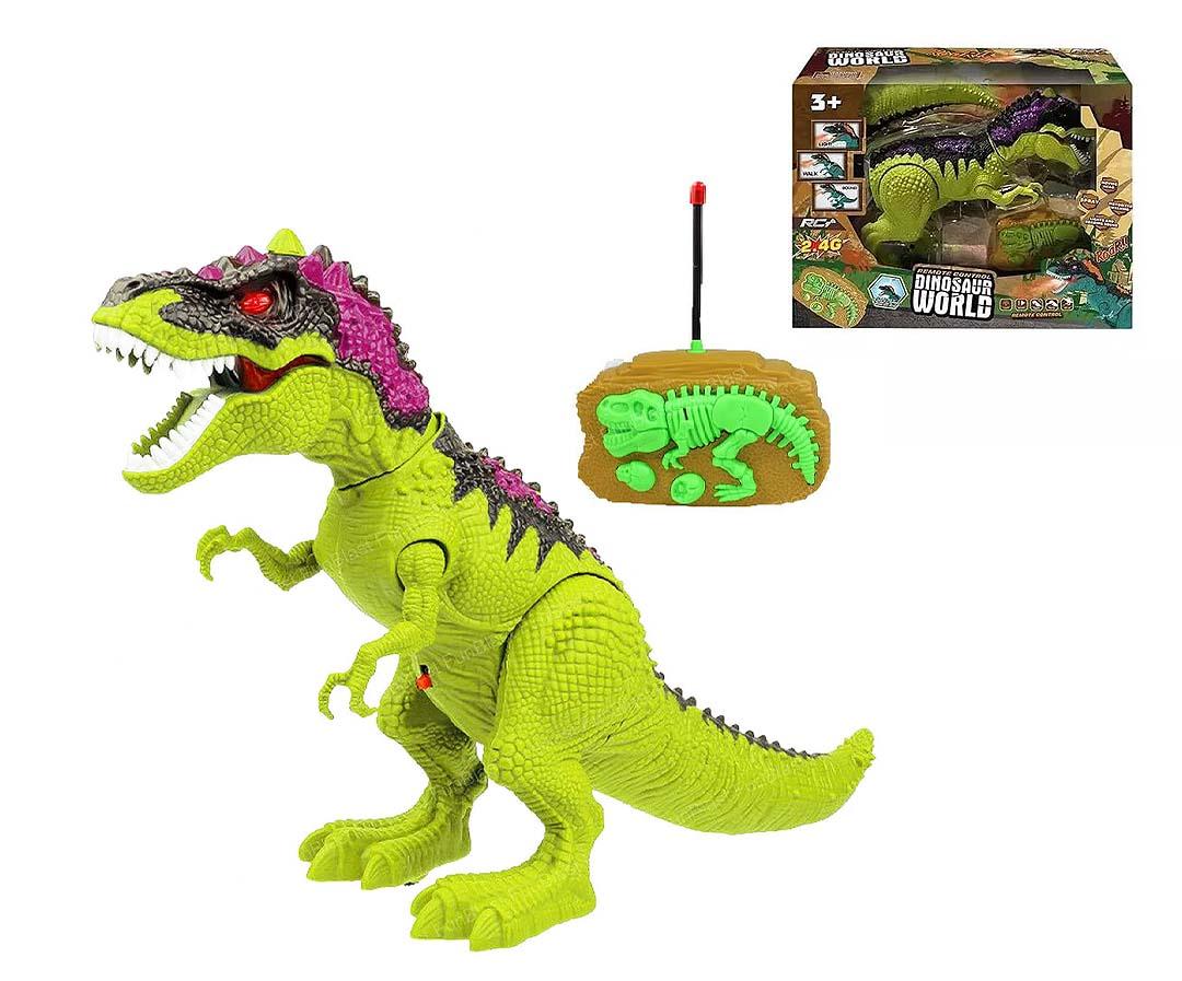 Kids 2.4Ghz Remote Control Multifunction RC Dinosaurs Battery Operated Toy Plastic Dinosaur Toys Simulated Walking Tyrannosaurus