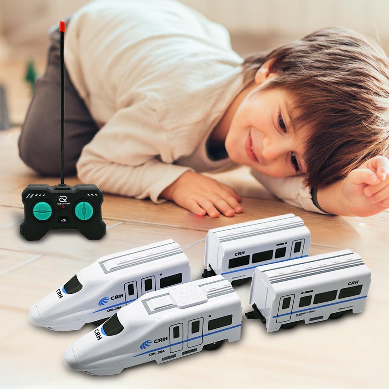 High Speed Remote Controlled Real Looking Bullet Train with LED Flash Light and Rechargeable Battery