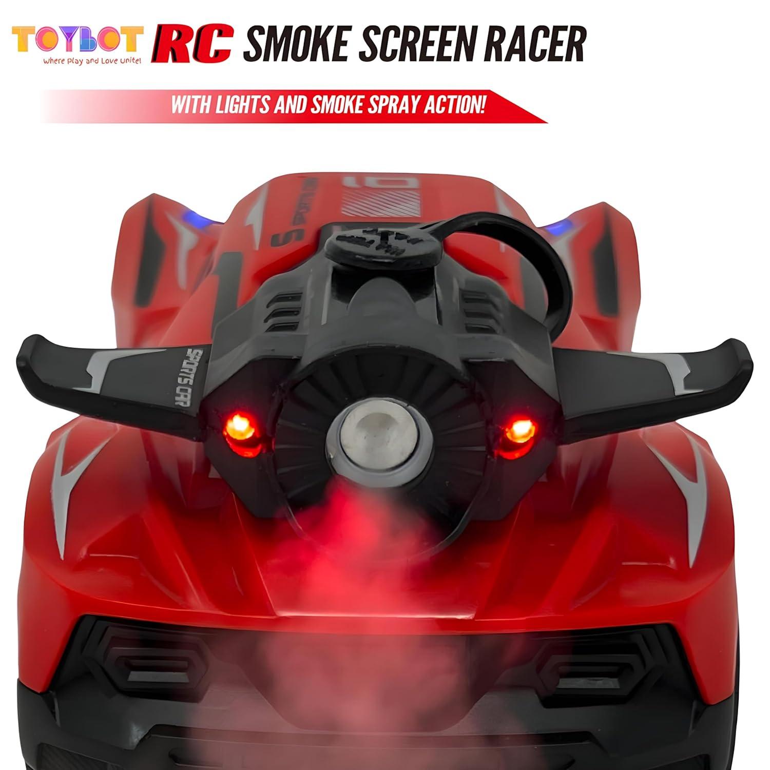 Remote Car with Mist Smoke Spray and Light Up RC Racing Car Toy Vehicle Remote Control Car for Kids - Multicolor