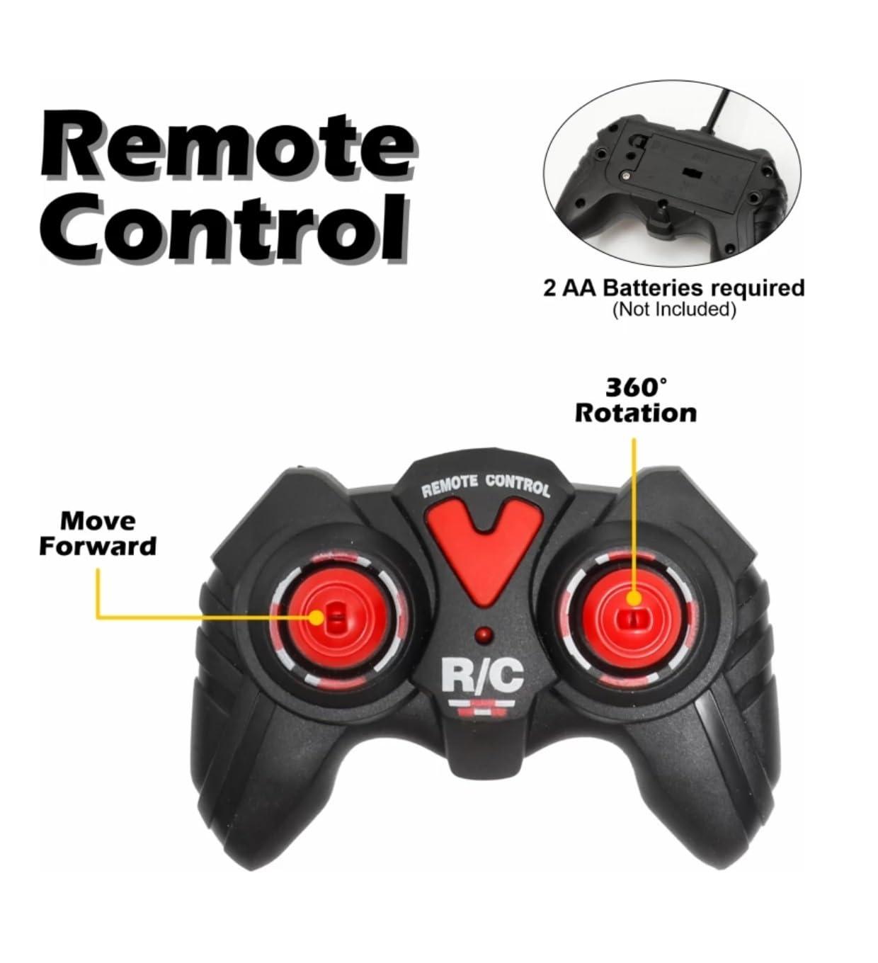 RC Remote Control Rechargeable Bike with Forward Movement and 360° Spinning Racing Motorbike Toy with Light & Sound