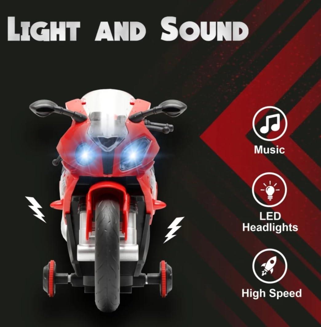 RC Remote Control Rechargeable Bike with Forward Movement and 360° Spinning Racing Motorbike Toy with Light & Sound