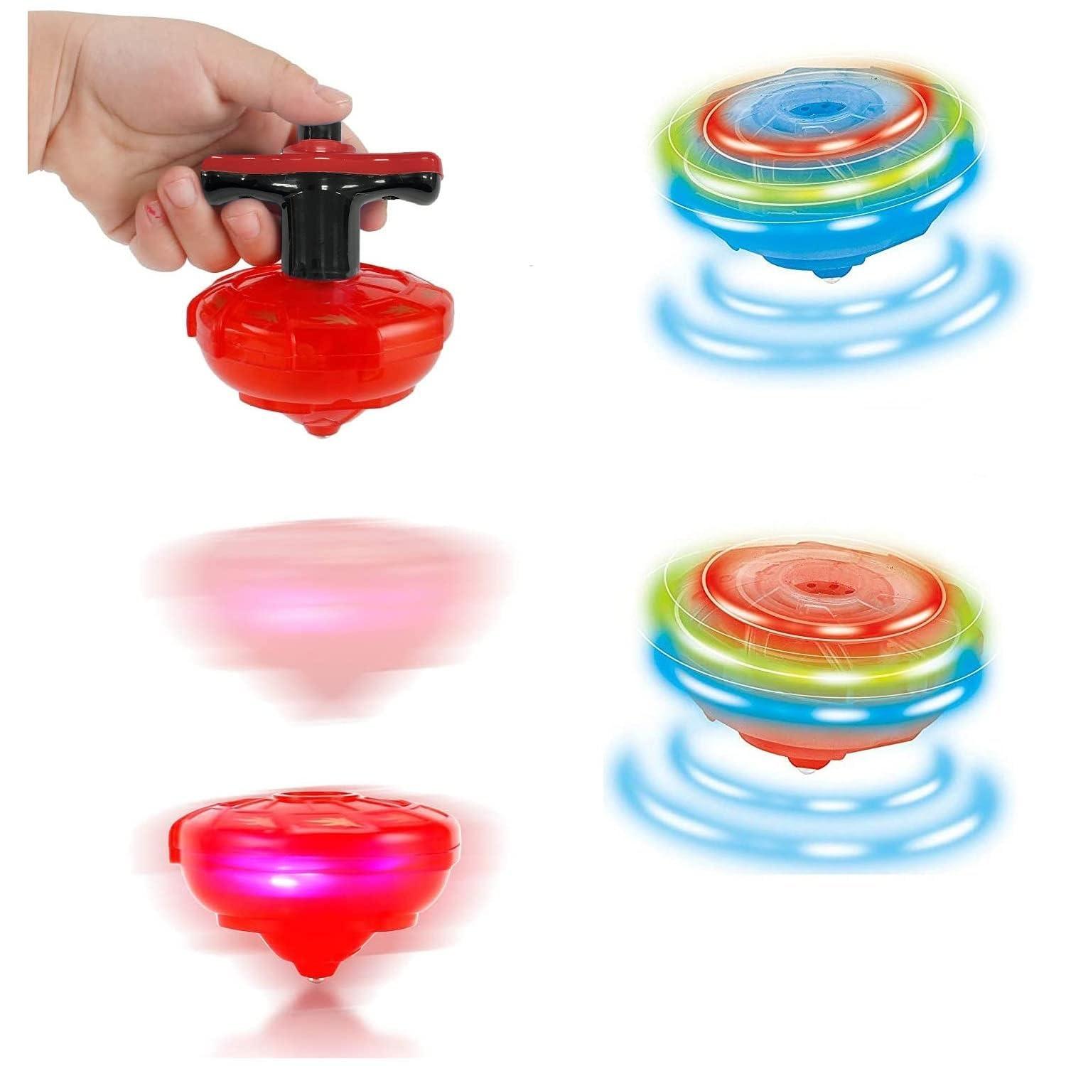 Lattoo Spinning Launcher Gyro Top with Flashing Led Light Beyblade (Color May Vary).