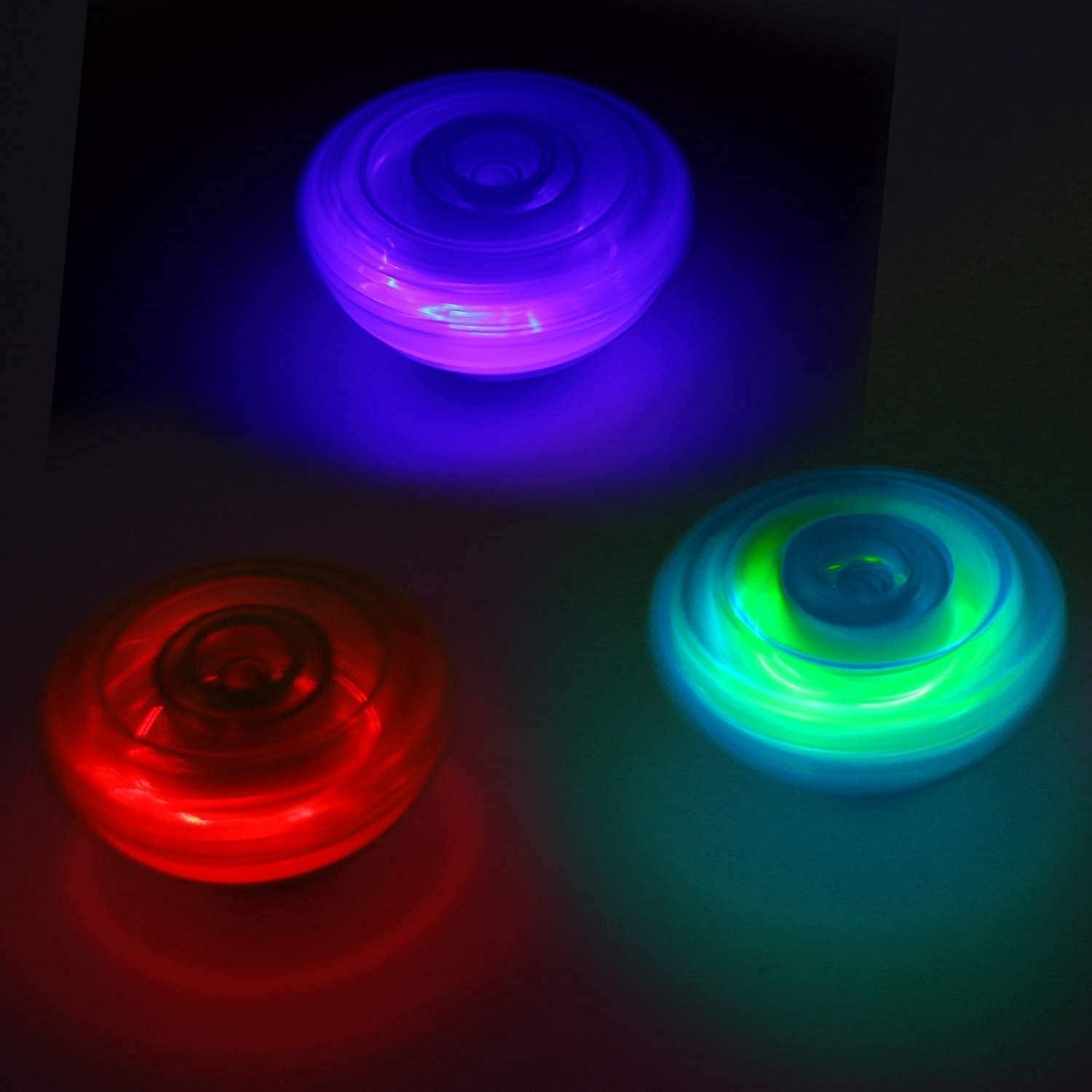 Lattoo Spinning Launcher Gyro Top with Flashing Led Light Beyblade (Color May Vary).