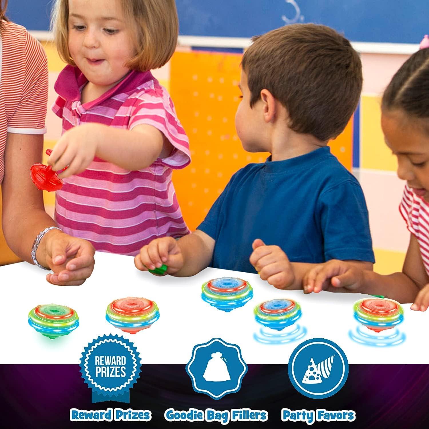 Lattoo Spinning Launcher Gyro Top with Flashing Led Light Beyblade (Color May Vary).