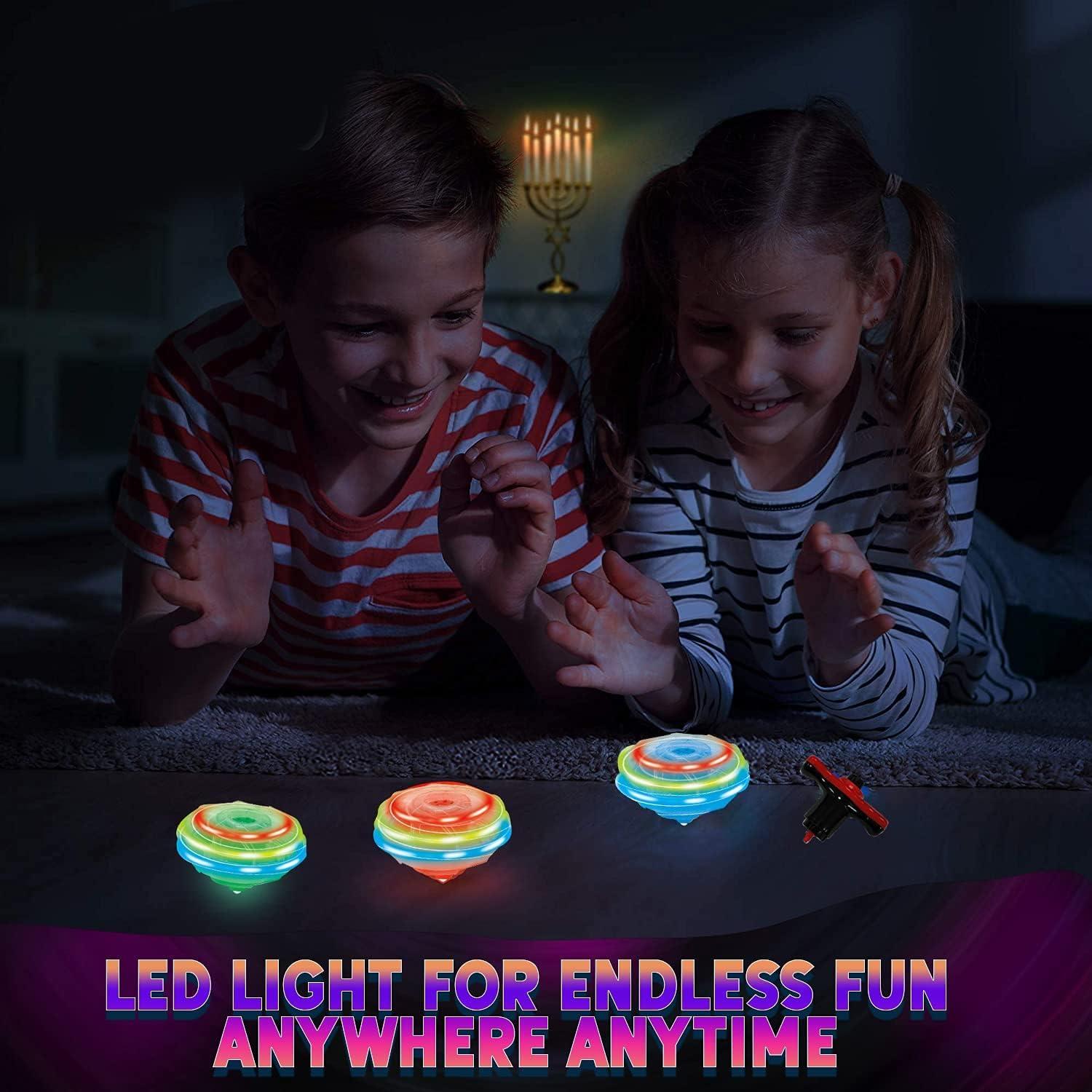 Lattoo Spinning Launcher Gyro Top with Flashing Led Light Beyblade (Color May Vary).