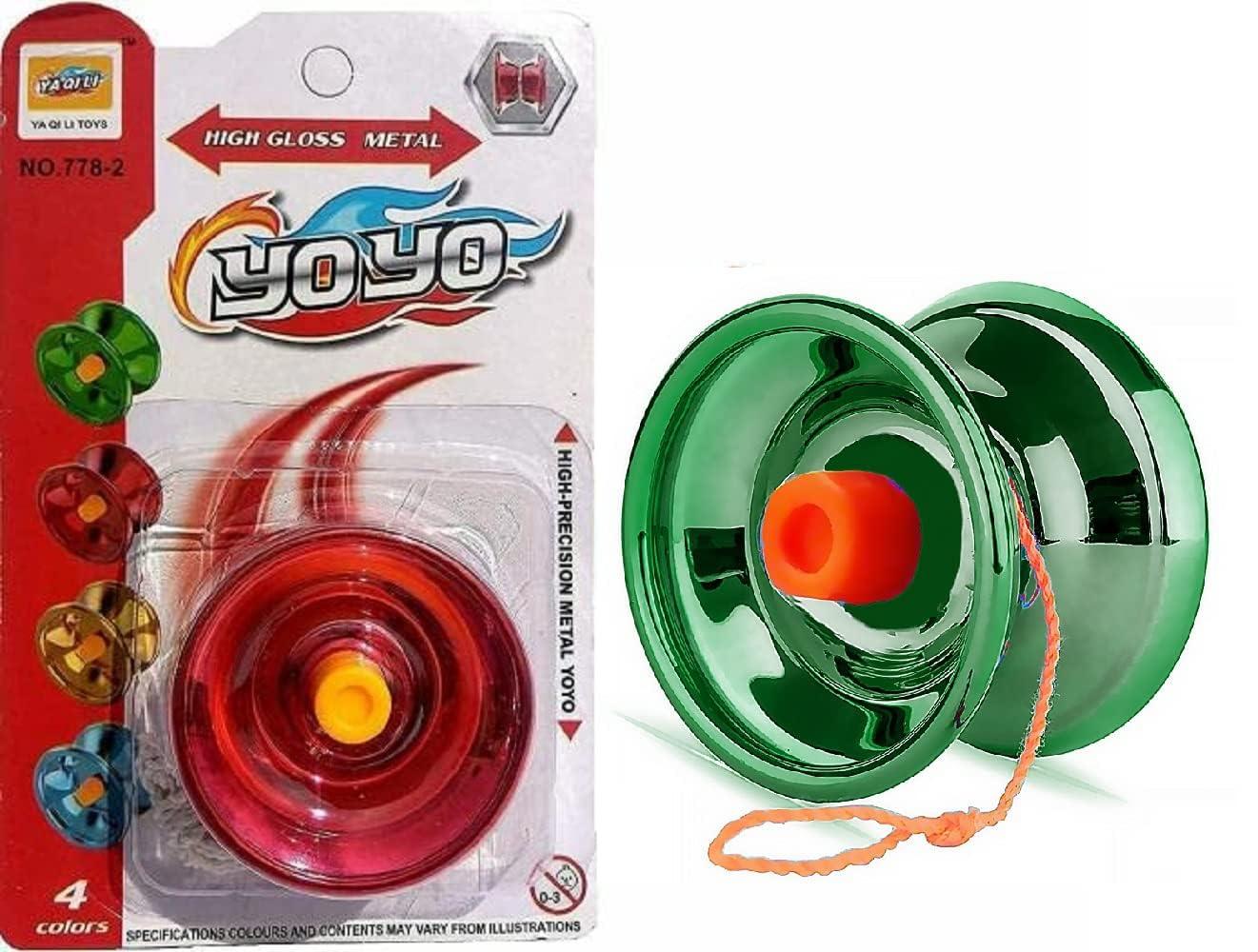 High-Speed Metallic Finish YoYo Spinner Toy, 12 Years Kids and Beginners, 1 pc