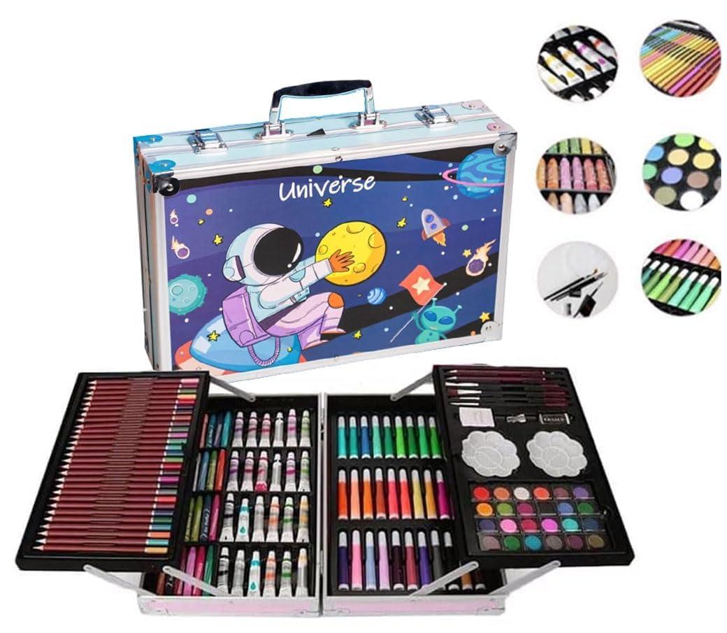 Space Theme Art & Craft Painting Kit for Kids, 145 Colours, Suitcase Style, Birthday Gift