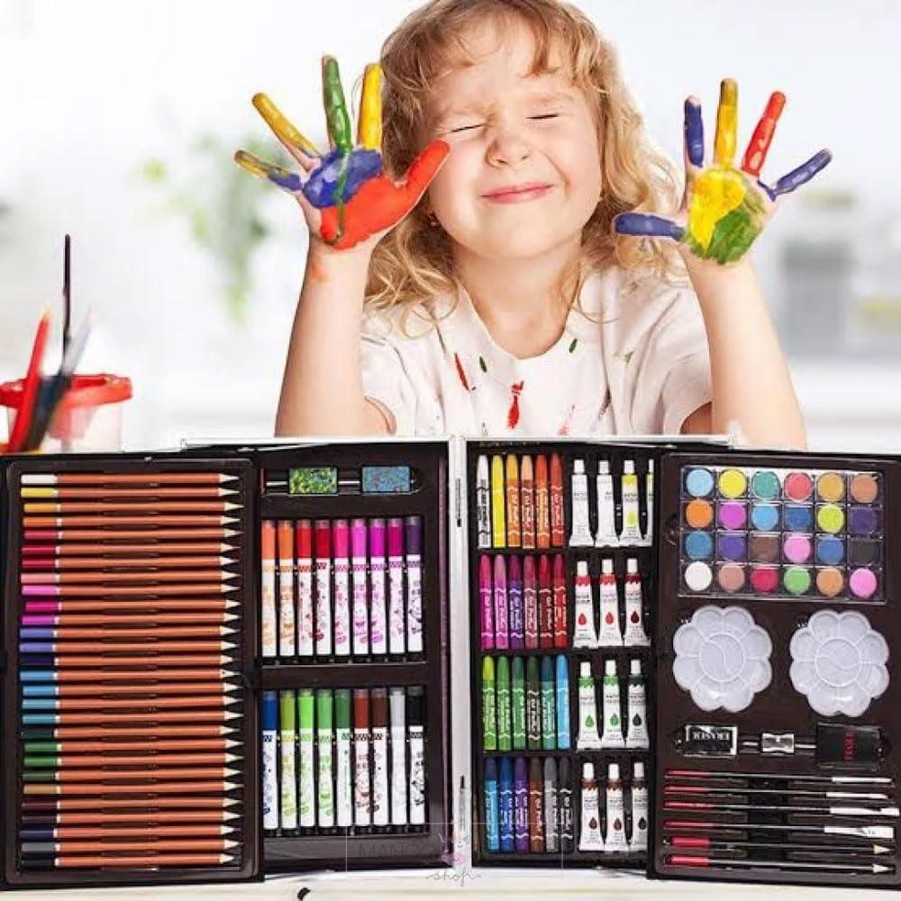 Space Theme Art & Craft Painting Kit for Kids, 145 Colours, Suitcase Style, Birthday Gift