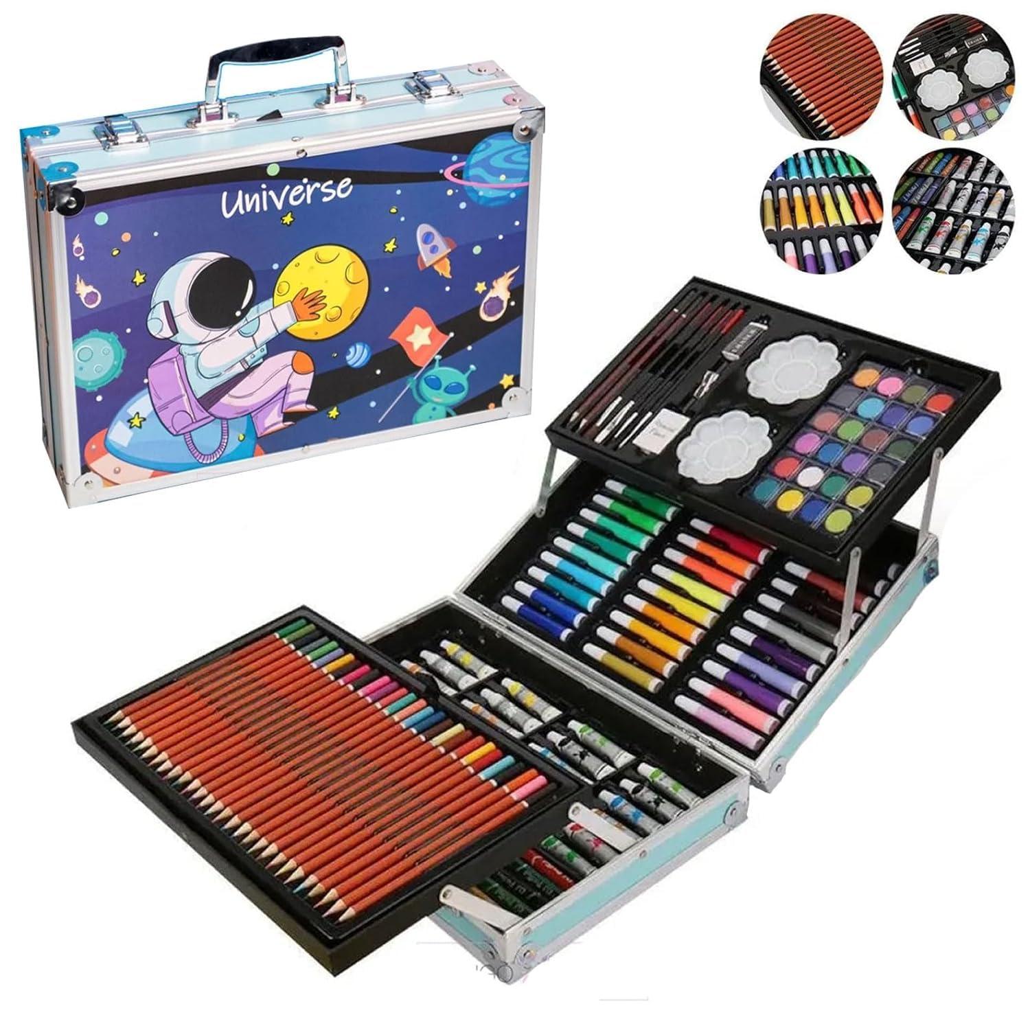 Space Theme Art & Craft Painting Kit for Kids, 145 Colours, Suitcase Style, Birthday Gift