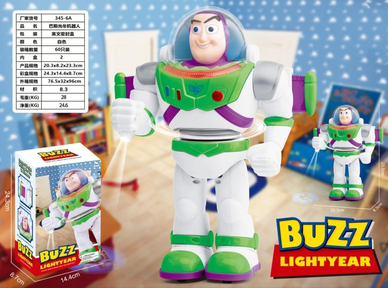 Buzz Action Figure Toy for Kids, Flashing Light and Projection with Flexible Joints,Buzz Lightyear Toys for Kids