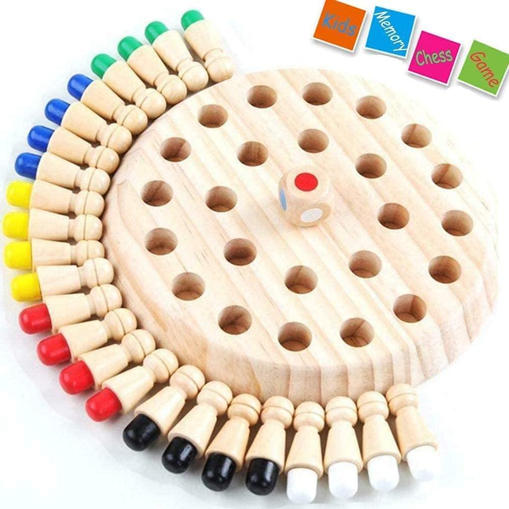 Matching Games, Wooden Memory Match Stick Chess Game, BLOWEST Colorful Memory Chess Game