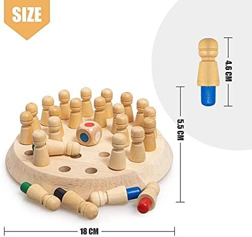 Matching Games, Wooden Memory Match Stick Chess Game, BLOWEST Colorful Memory Chess Game