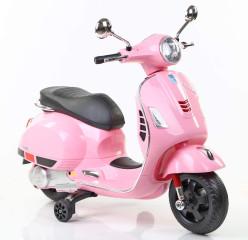 Vespa Scooter New Edition For Kids: Electric Ride-On With Foot Accelerator, Ages 3-7, Pink, Red, Blue (Pink)