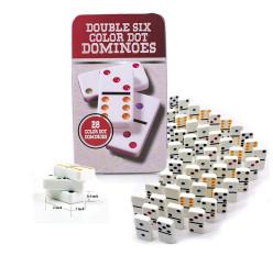 Double Six Domino Game Set with 28 Domino Tiles