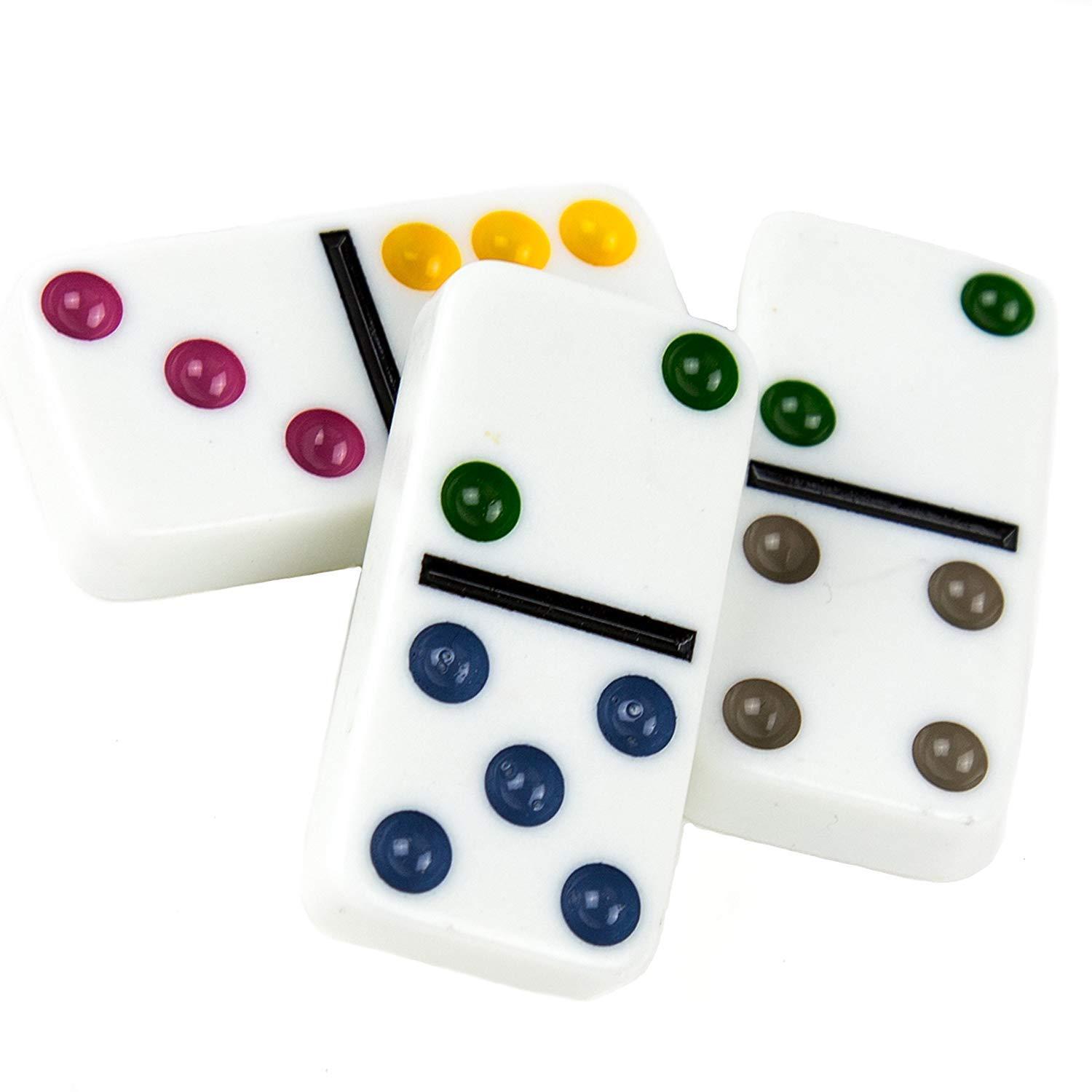 Double Six Domino Game Set with 28 Domino Tiles