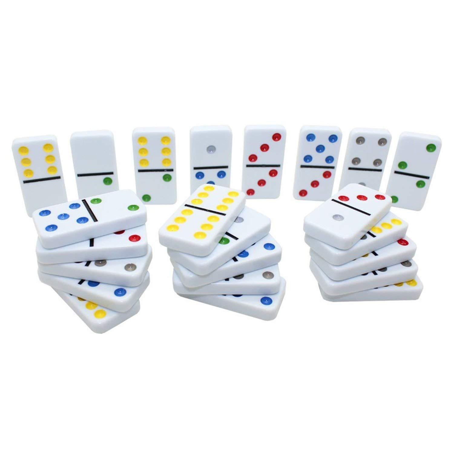 Double Six Domino Game Set with 28 Domino Tiles