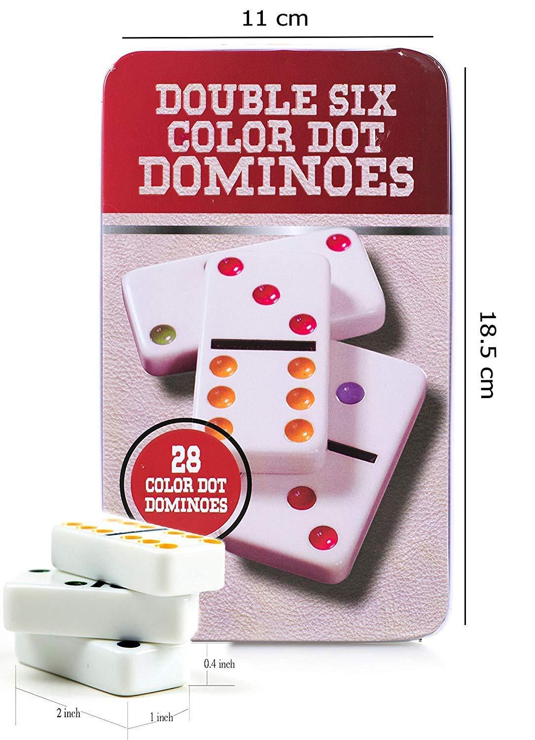 Double Six Domino Game Set with 28 Domino Tiles