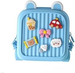 Kids Cute Toddler Mini DIY Premium Backpack - Bule Color