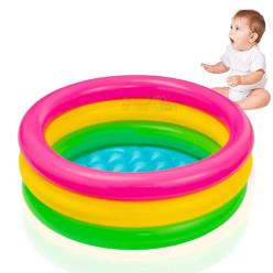 Baby Bath Tub 2 Feet Round Pool 34" X 10" Swimming Pool for Kids - Multicolor