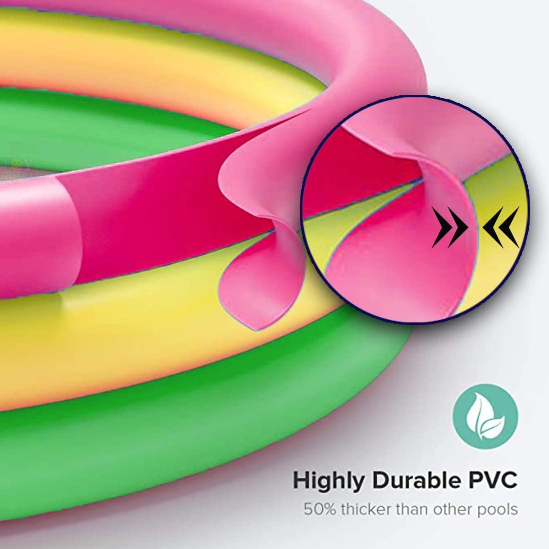 Baby Bath Tub 2 Feet Round Pool 34" X 10" Swimming Pool for Kids - Multicolor