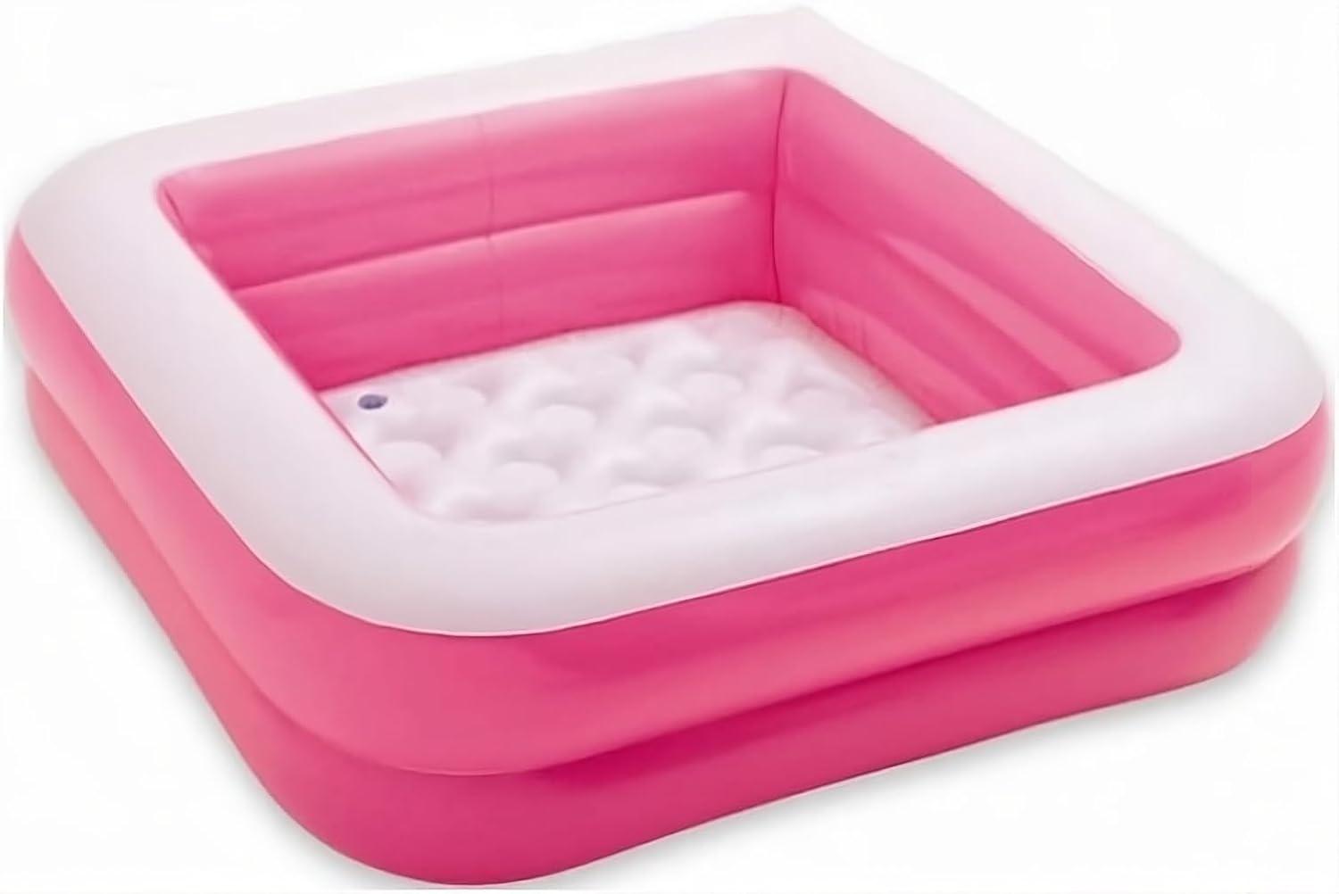 Kidoyz 3.5 Feet Square Inflatable Pool Swimming Bathtub for Kids - Multicolor