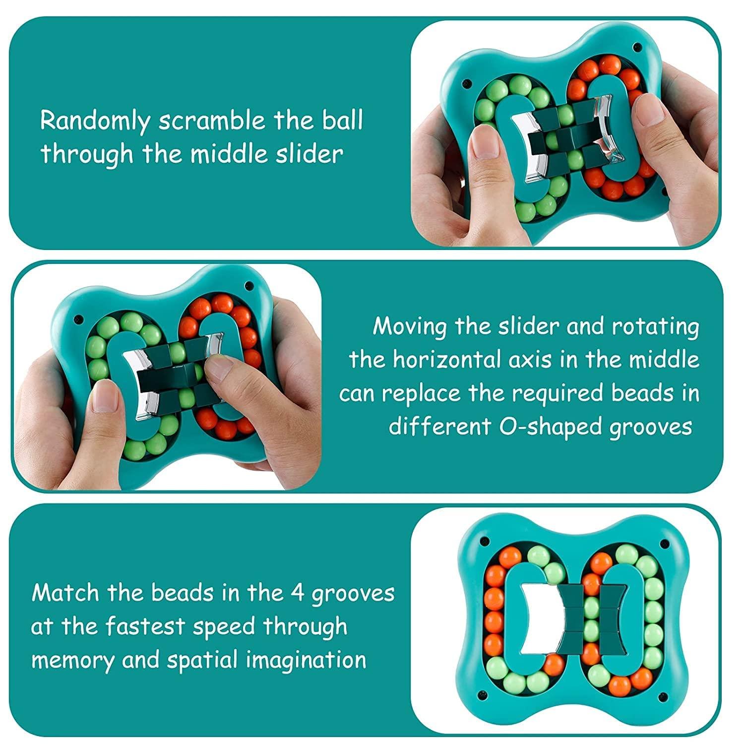 Kid Rotating Magic Bean | Finger Tip Rotation | Beads Magic Cube | Brain Puzzle | Brain Teaser Game