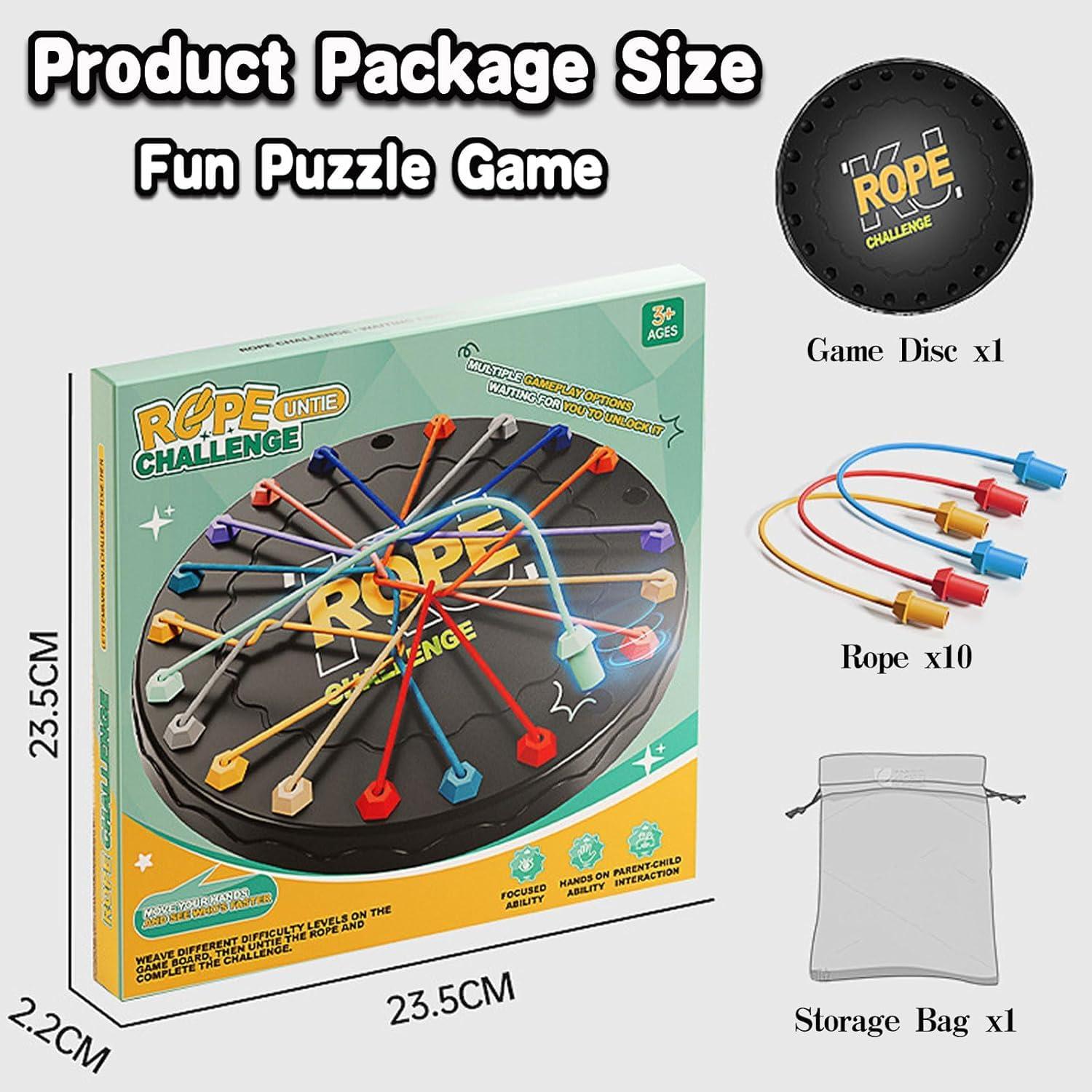 Rope Untangle Toy for Kids | Sensory & Educational Puzzle Toy | Fun Knot Game for Boys & Girls | Develops Focus & Motor Skills | Social Mind Activity Toy | Ages 3+