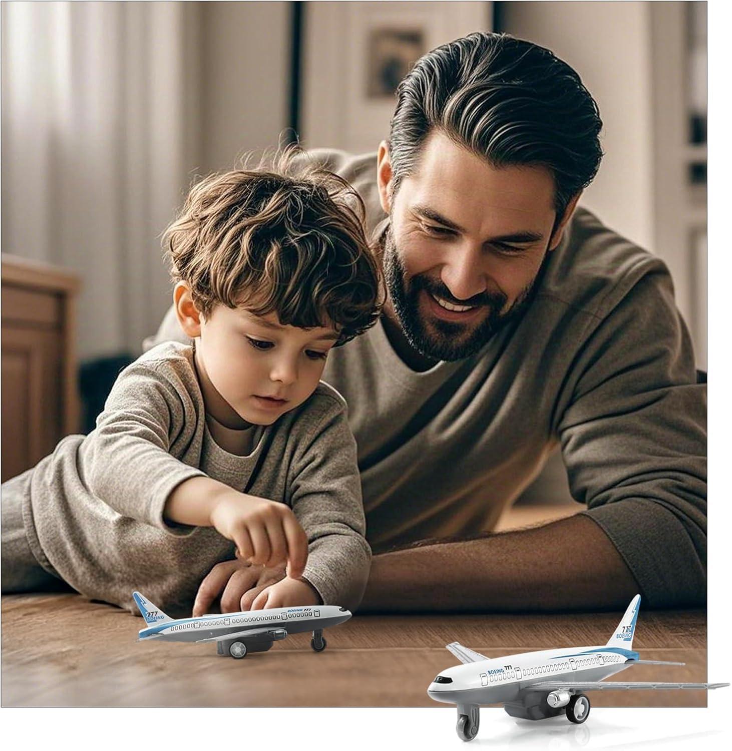 Airplane Miniature Diecast Aircraft Model Toy for Kids & Collectors | Durable, Realistic Design, Compact Size - Pac Of 12pcs