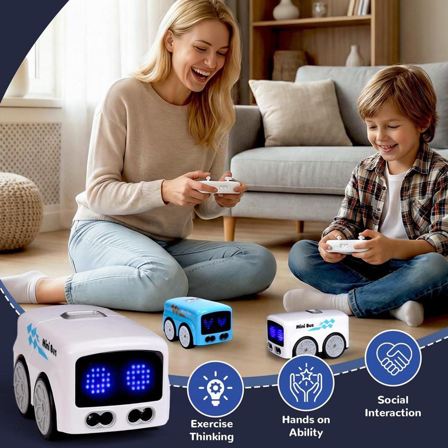 RC Car for Kids with LED Display, Smart Gesture Control, Mini Football Game Toy, Rechargeable Battery, Remote Control Vehicle