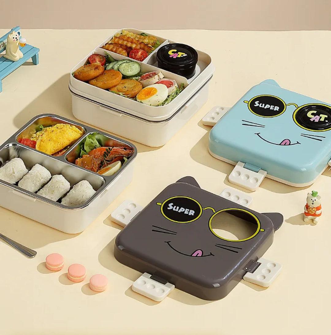 Carnival Stainless Steel Lunch Box - Cat