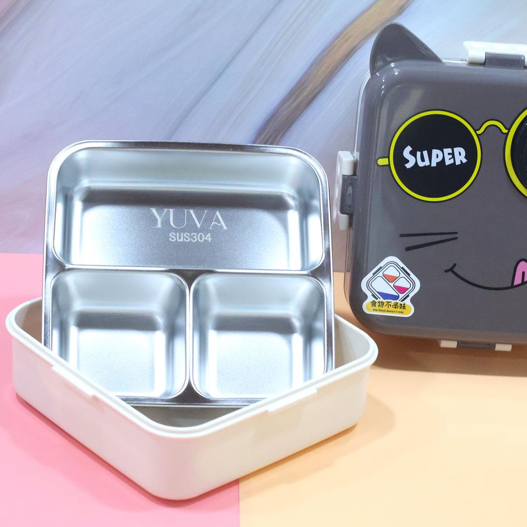 Carnival Stainless Steel Lunch Box - Cat